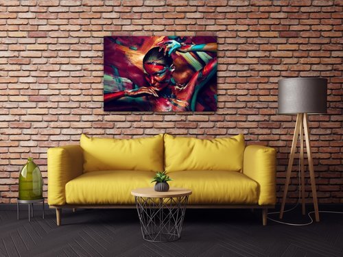 Obraz Colorful woman - 90 x 60 cm