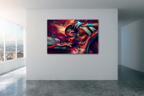 Obraz Colorful woman - 90 x 60 cm