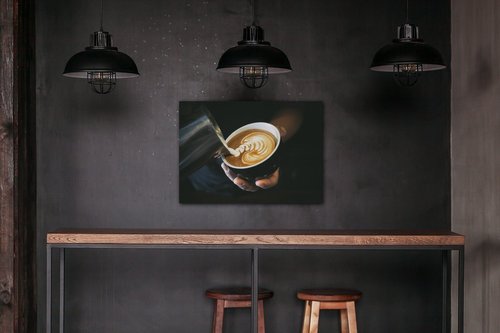 Obraz Latte art - 70 x 50 cm