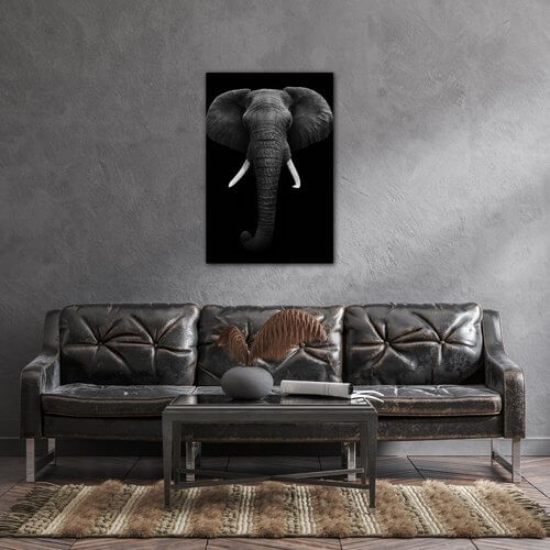 Obraz Elephant dark - 60 x 90 cm