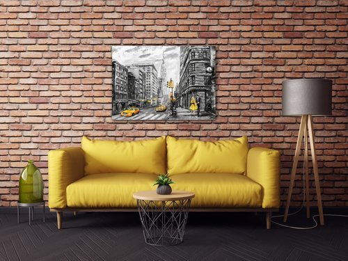 Obraz New York Yellow Details - 70 x 50 cm