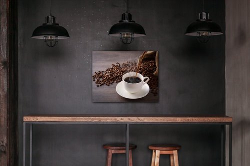 Obraz Cup Of Coffee White - 90 x 70 cm
