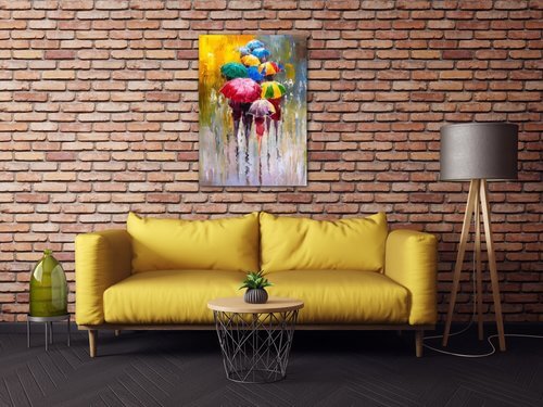 Obraz Colorful Umbrellas - 50 x 70 cm