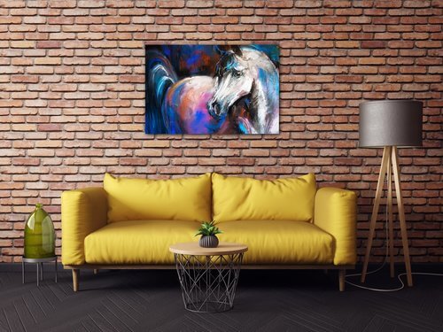 Obraz Horse painted - 90 x 60 cm