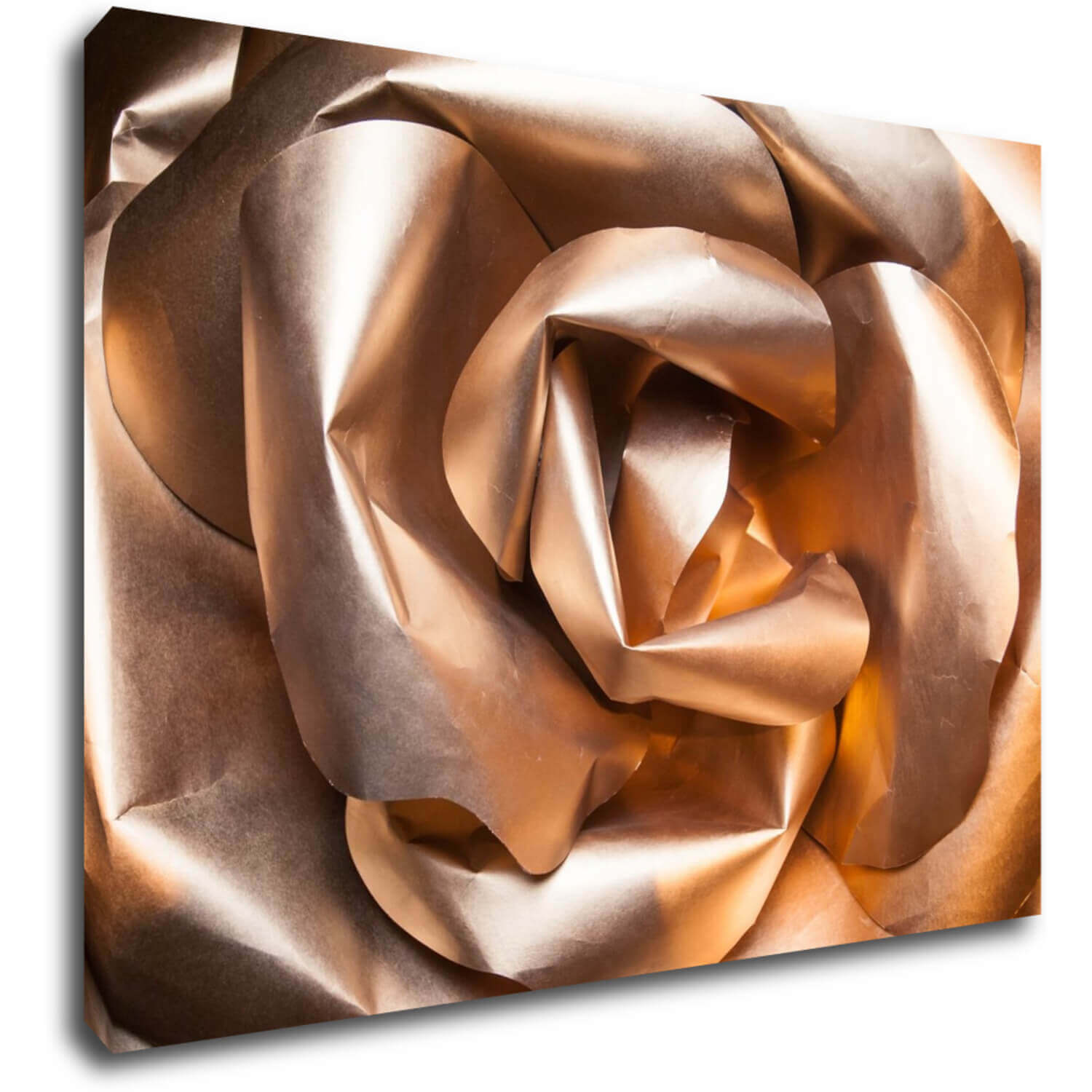 Obraz Golden paper rose abstract - 70 x 50 cm
