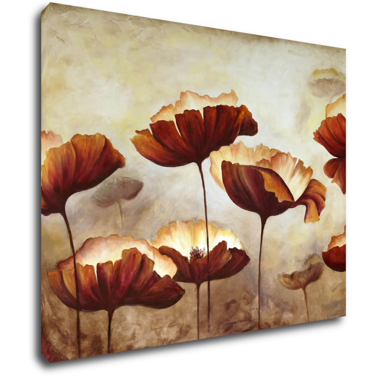 Obraz Flowers red and yellow - 90 x 70 cm