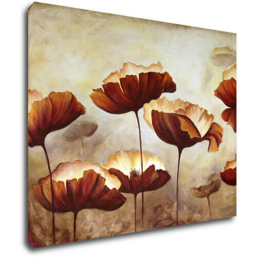 Obraz Flowers red and yellow - 90 x 70 cm