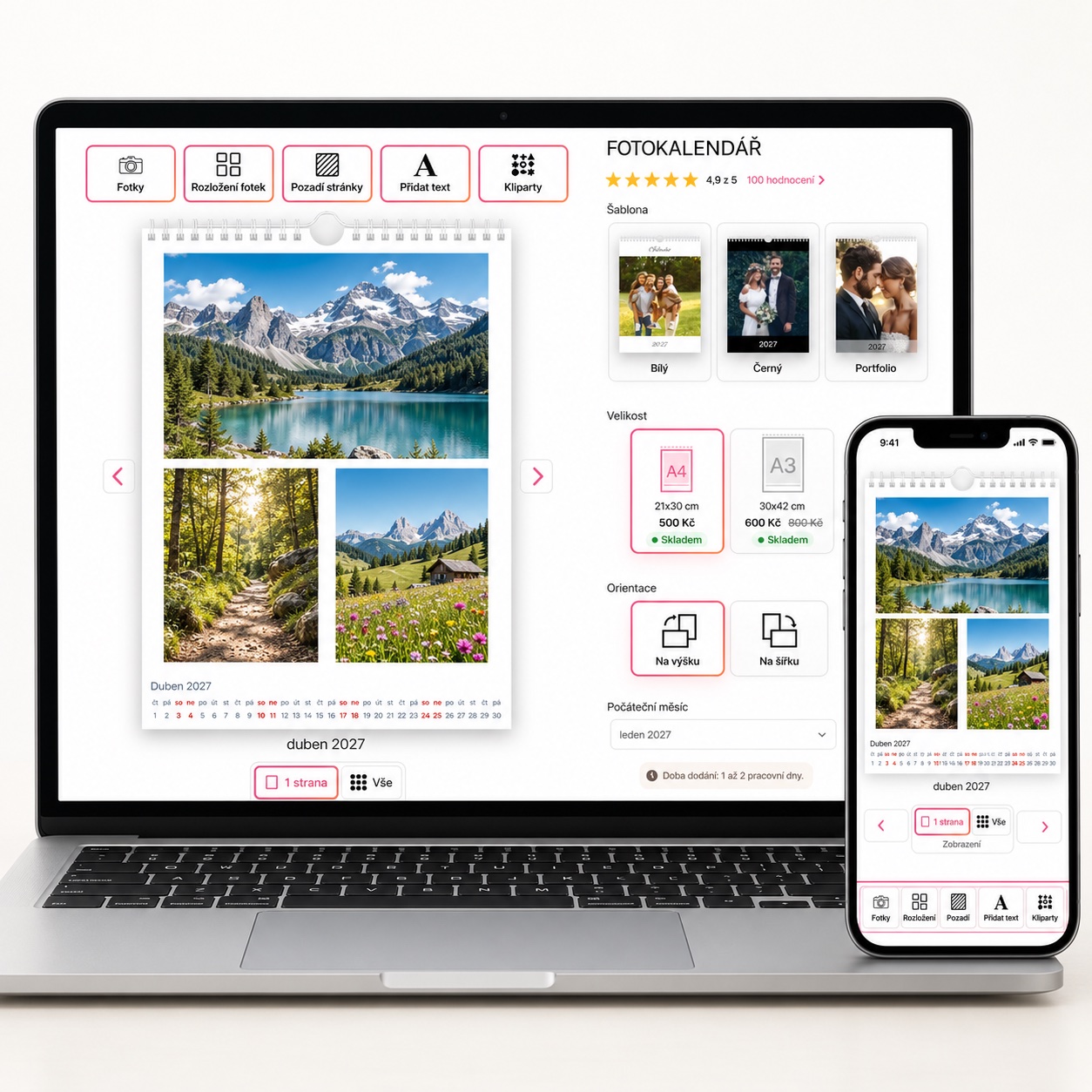 Projektowanie fotokalendarza w edytorze online